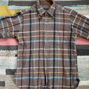Pendleton 100% Virgin Wool Shirt Plaid Made in the USA